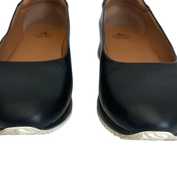 Aquatalia Helaina Black Leather Slip On Shoes Size 9 - Picture 4 of 16